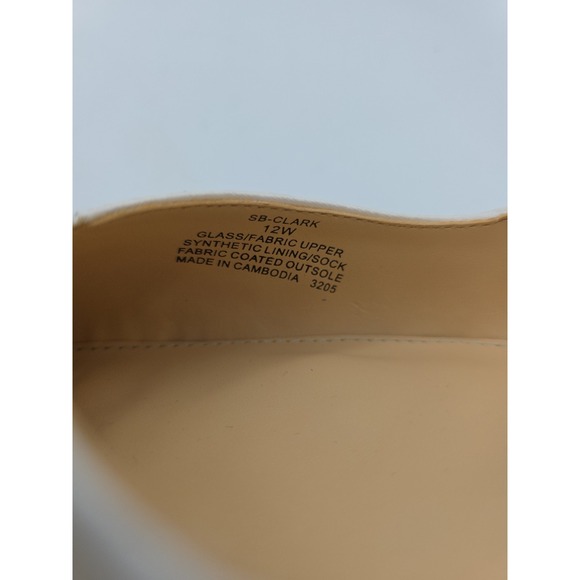 Betsey Johnson Ivory Rhinestone Pointed Toe Kitten Heel Drag Queen Womens Sz 12W - Picture 14 of 14